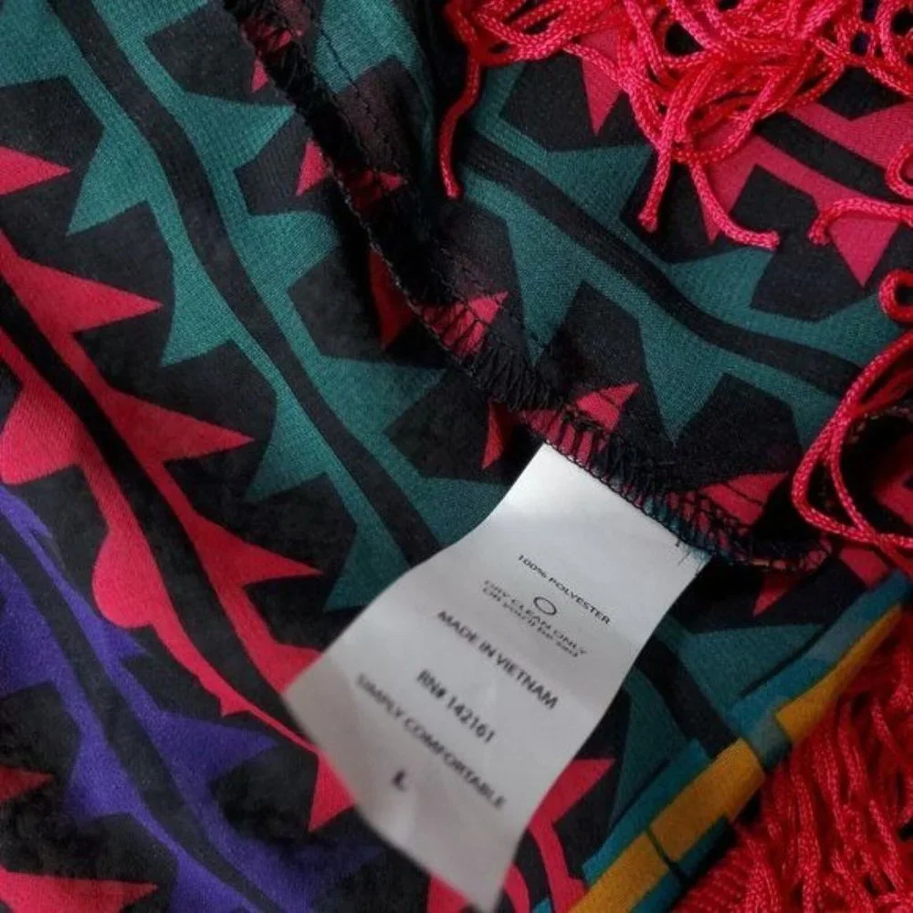 NEW LulaRoe Monroe Kimono Cardigan Womens  L Large‎ Multicolor - Picture 8 of 8